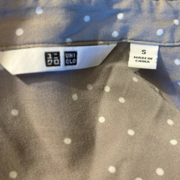 Uniqlo Women's Gray Polka Dot Dress with Pockets Size Small - Picture 5 of 6